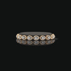 Elegant Pear Lab-Grown CVD Diamond Tennis Bracelet