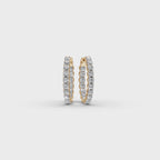 1.50 ct Lab-Grown Diamond Round Hoop EarHoops Earring